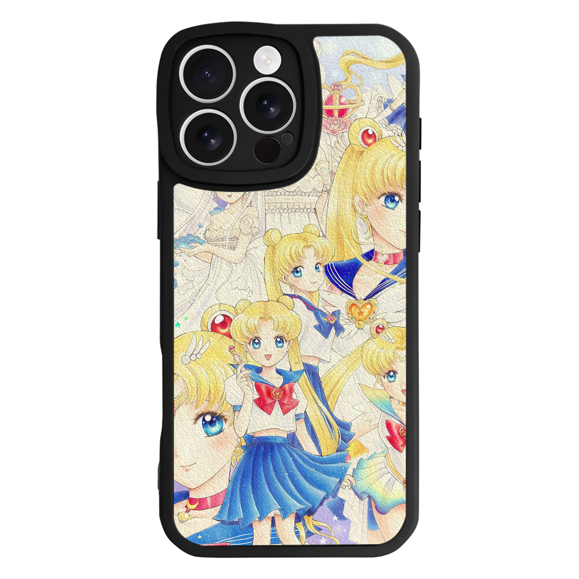 （画像用） 美少女戦士セーラームーン Sailor Moon 【iPhone 16シリーズ対応】シリコンスマホケース（レザー調） 材質：シリコン